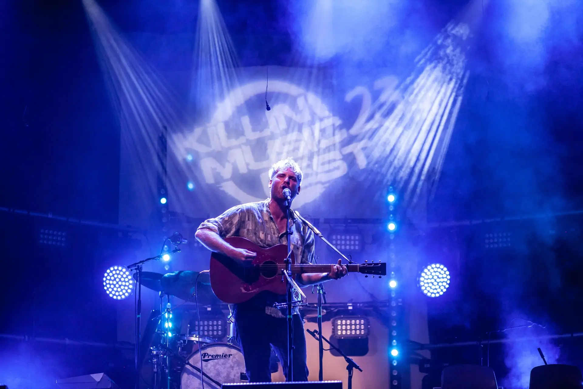 Solo artist performing on the main stage